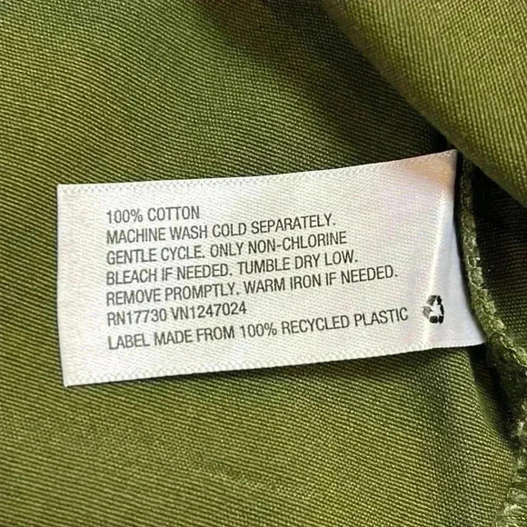 A New Day Jacket Women's  Small Button Up Pocket Cotton Tactile Olive Layer Hike - Picture 6 of 7